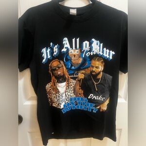 It’s all a blur tour concert tshirt Drake, Lil Wayne, Lil Durk size M unisex